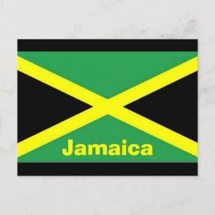 Jamaicansk flagg postkort vykort