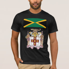 Jamaicansk flagga & kulturella symboler stolthet  t shirt