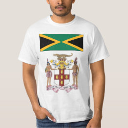 Jamaicansk flagga & kulturella symboler stolthet t shirt