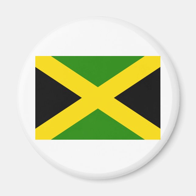 Jamaicansk flagga magnet (Framsidan)