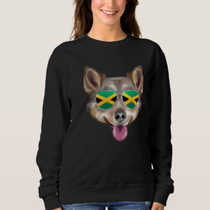 Jamaicansk flagga Svensk Vallhund Hund Jamaica Fic T Shirt