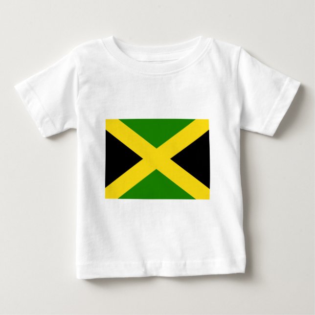 Jamaicansk flagga t-shirt (Framsida)