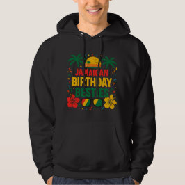 Jamaicansk Födelsedags-Bästa-Vänner Semester Match Hoodie