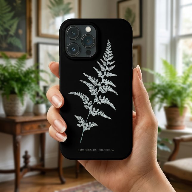 Jamaicansk guldbaksida, Gymnogramma Sulphurea (Jamaican Goldback Fern, Gymnogramma Sulphurea. iPhone Case)