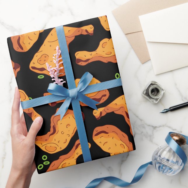 Jamaicansk Jerk Kyckling Mönster Presentpapper (Gifting)