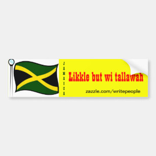 Jamaicansk kantstoppare, liknelse, men wi tallawah bildekal