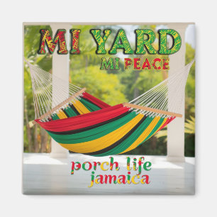 jamaicansk Min gård Min frid Magnet
