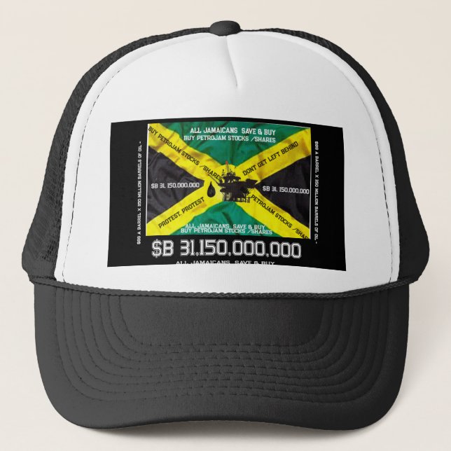 JAMAICANSK OLJA Truckerhatt Keps (Framsida)