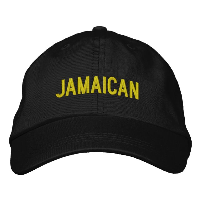 Jamaicansk Personlig Justerbar Hatt Broderad Keps (Framsida)