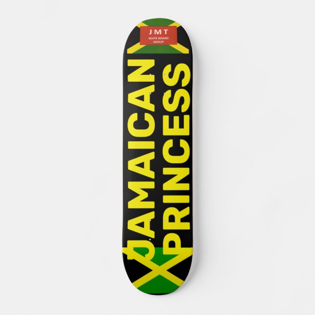 JAMAICANSK PRINSESSE Skidbräda Mini Skateboard Bräda 18,5 Cm (Framsida)