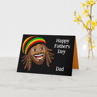 Jamaicansk Rasta Glad Fars Dag Kort