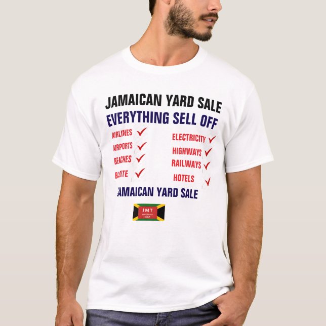 JAMAICANSK YARD SALE WS  T-Shirt (Framsida)