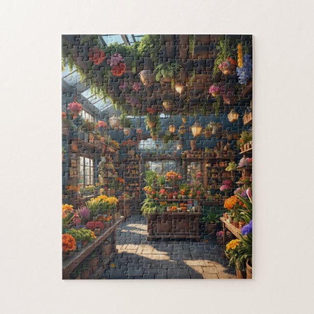 jamaicanska blomsterbutik inuti färgrik pussel (Vertikal)