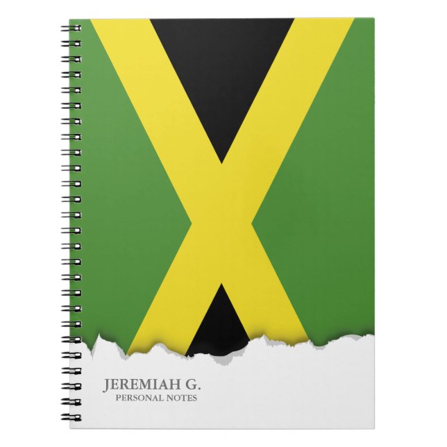 Jamaicanska flaggan anteckningsbok (Framsidan)