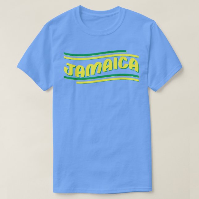 Jamaicanska flaggan Jamaica Det är i mitt hjärta m T Shirt (Design framsida)