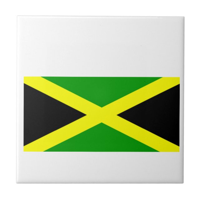 Jamaicanska flaggan kakelplatta (Framsidan)