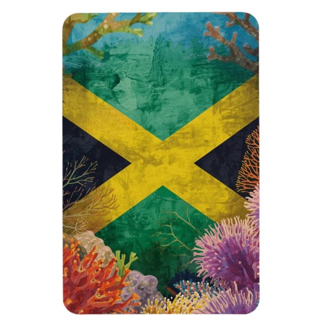 Jamaicanska flaggan under vatten magnet (Vertikal)