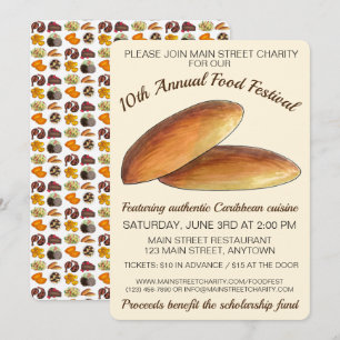 Jamaicanska Karibiska livsmedelsfestivalen Bulla C Inbjudningar