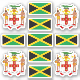 Jamaicanska statssymboler / jackande av arm och fl klistermärken