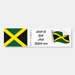 Jamaicanska stötfångare bildekal