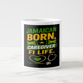 Jamaicanskfödd vårdgivare för livet  jumbo mugg