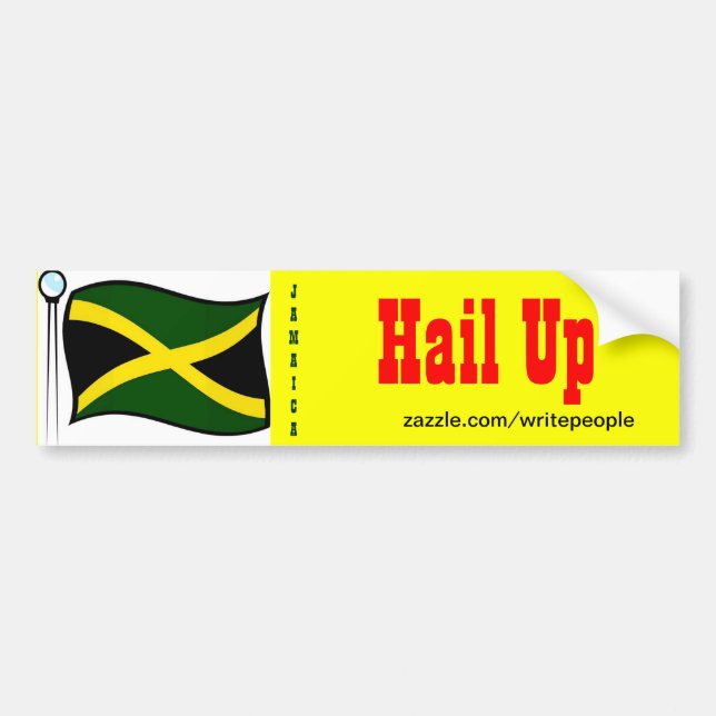 Jamaicanskt klisterlappar bildekal (Framsidan)