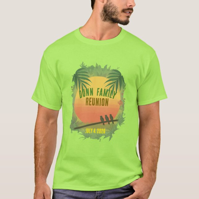 Jamaicanskt vibe matchande t-shirts (Framsida)