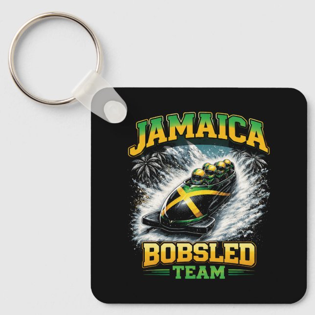 Jamaicas boblag nyckelring (Framsida)