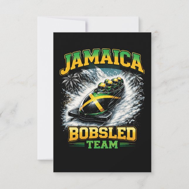 Jamaicas boblag tack kort (Framsida)