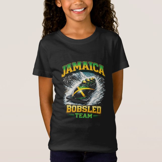 Jamaicas bobslaglag t shirt (Framsida)