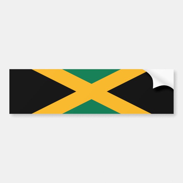 Jamaicas flagga bildekal (Framsidan)
