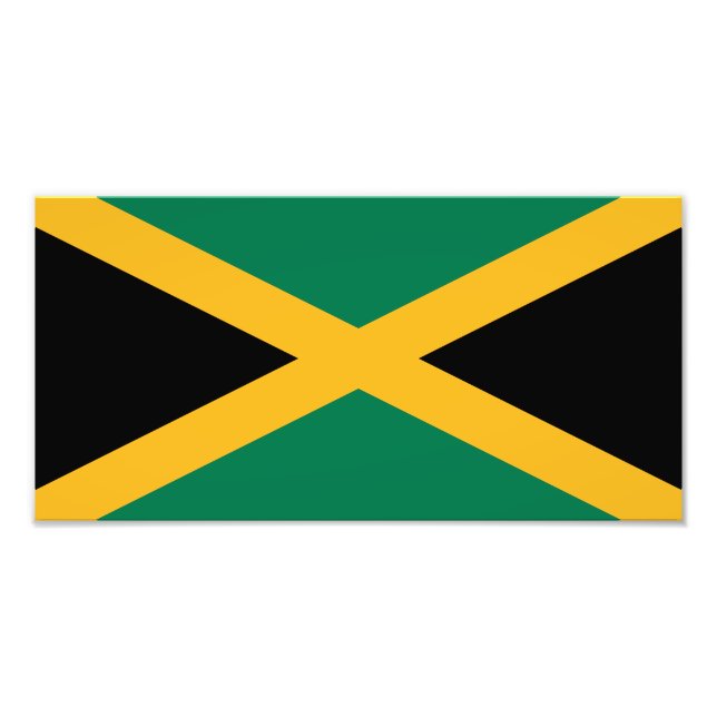 Jamaicas flagga fototryck (Framsidan)