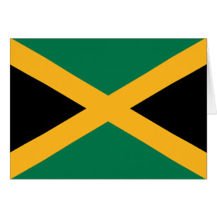 Jamaicas flagga hälsningskort