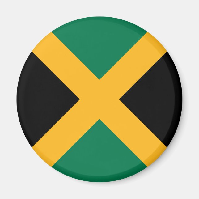 Jamaicas flagga magnet (Framsidan)