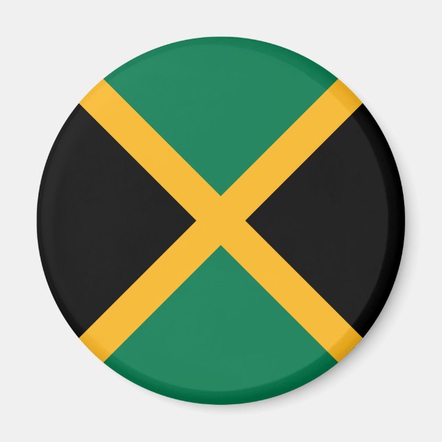 Jamaicas flagga magnet (Framsidan)