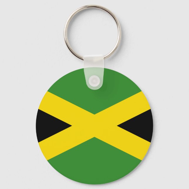 Jamaicas flagga nyckelring (Framsida)