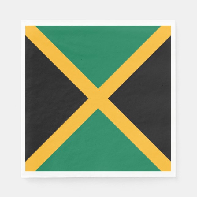 Jamaicas flagga pappersservett (Framsidan)