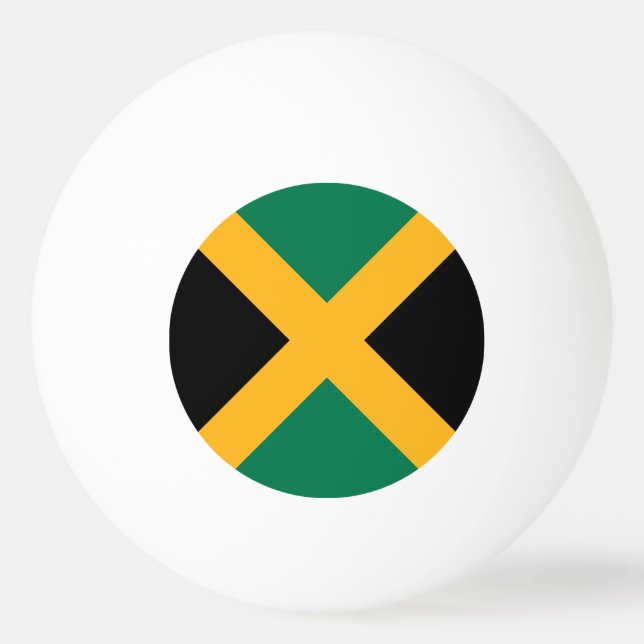 Jamaicas flagga pingisboll (Framsidan)