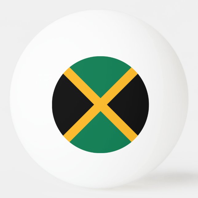Jamaicas flagga pingisboll (Framsidan)