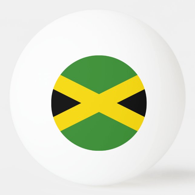 Jamaicas flagga pingisboll (Framsidan)