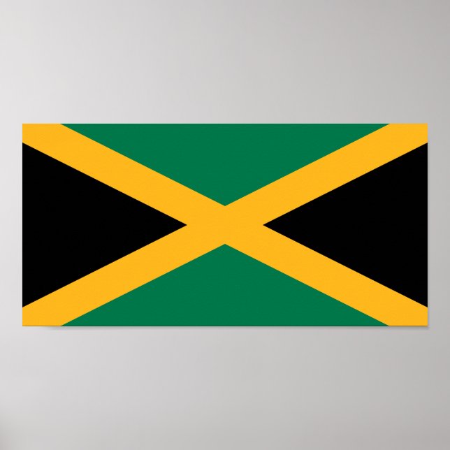 Jamaicas flagga poster (Framsidan)