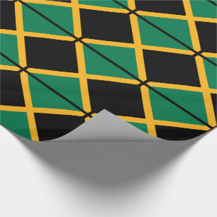 Jamaicas flagga presentpapper