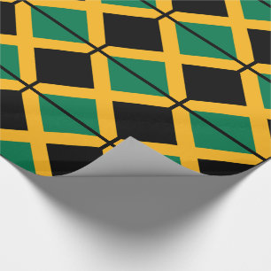 Jamaicas flagga presentpapper