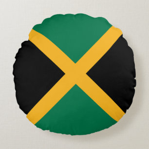 Jamaicas flagga rund kudde