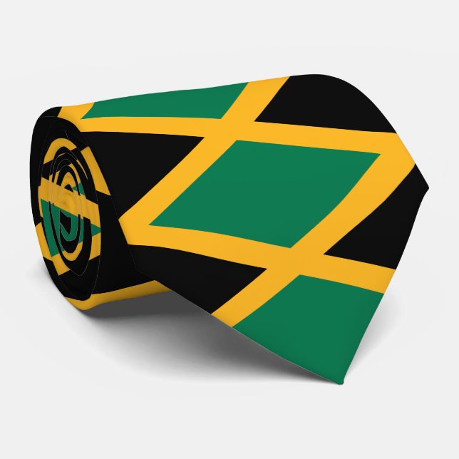 Jamaicas flagga slips (Rullad)