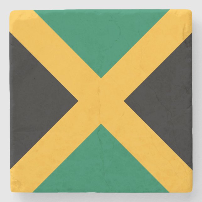 Jamaicas flagga stenunderlägg (Framsidan)