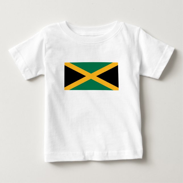 Jamaicas flagga t shirt (Framsida)