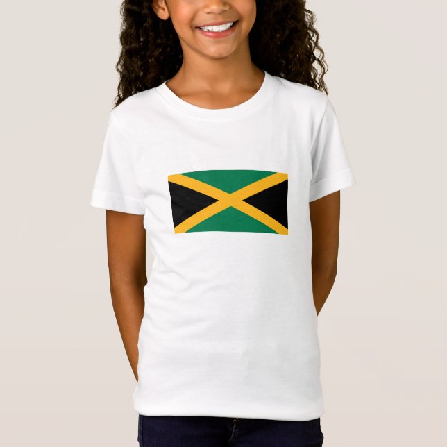 Jamaicas flagga t shirt (Framsida)