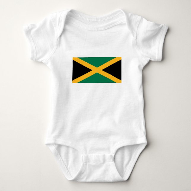 Jamaicas flagga t shirt (Framsida)