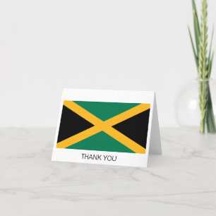 Jamaicas flagga tack kort